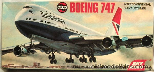 Airfix 1/144 Boeing 747 Jumbo Jet British Airways Sky King Series, 08170-2 plastic model kit